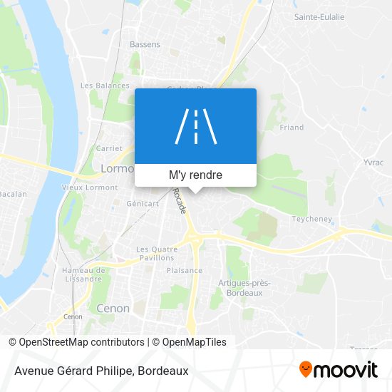 Avenue Gérard Philipe plan