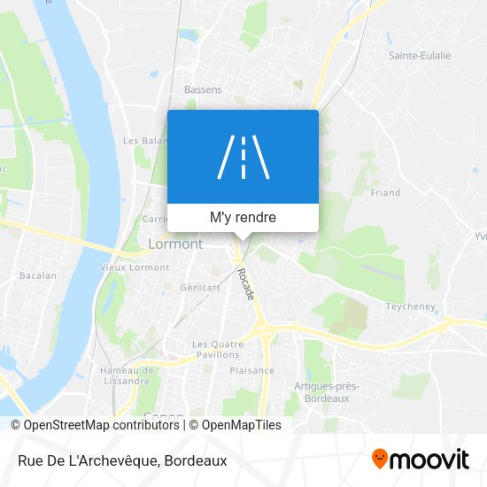 Rue De L'Archevêque plan