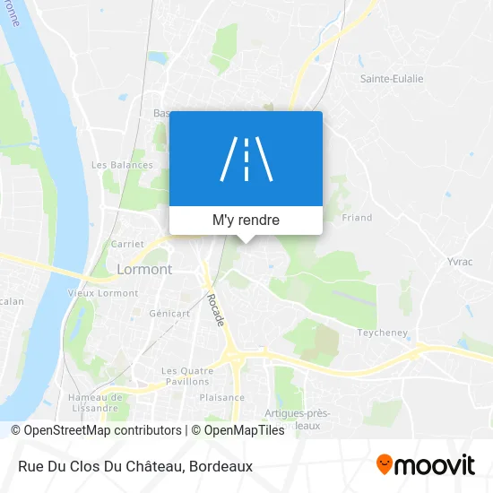 Rue Du Clos Du Château plan