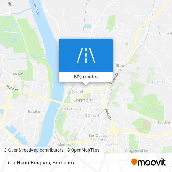 Rue Henri Bergson plan