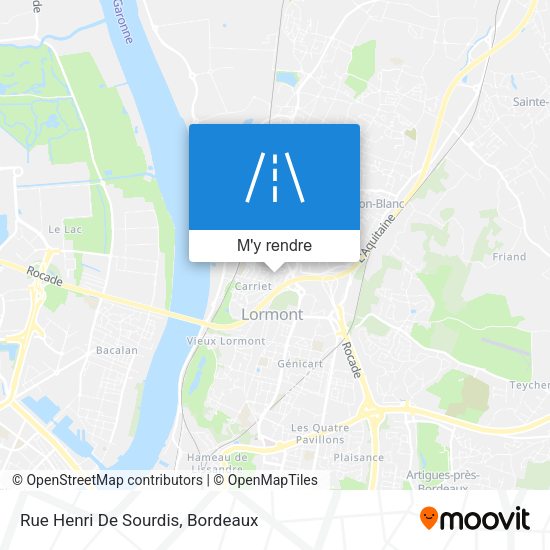 Rue Henri De Sourdis plan