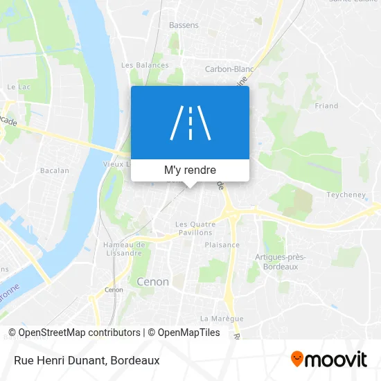 Rue Henri Dunant plan