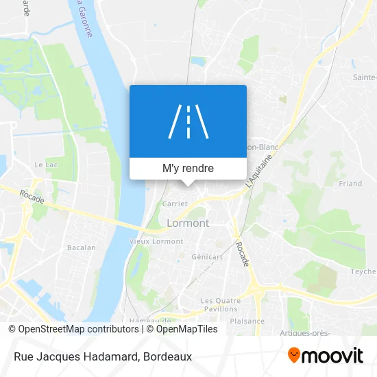 Rue Jacques Hadamard plan