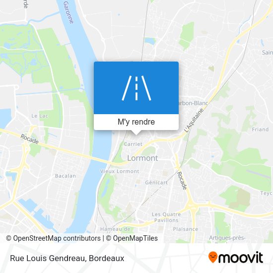Rue Louis Gendreau plan