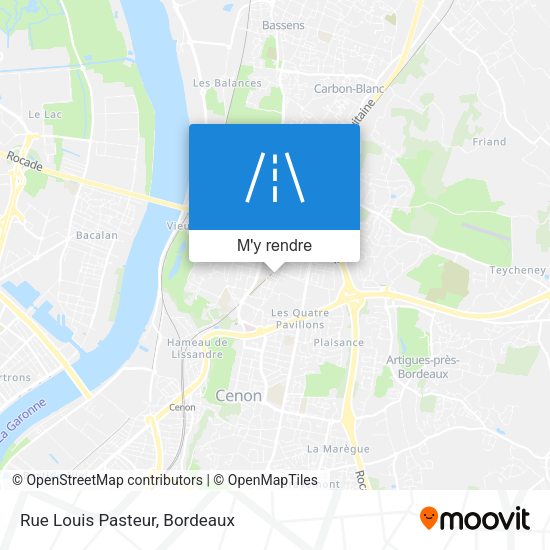 Rue Louis Pasteur plan