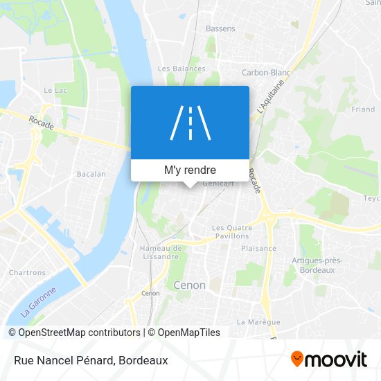 Rue Nancel Pénard plan