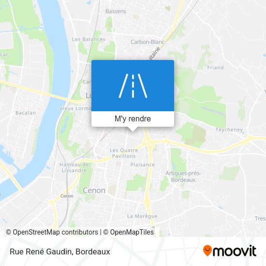 Rue René Gaudin plan