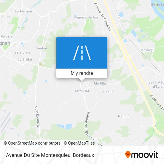Avenue Du Site Montesquieu plan