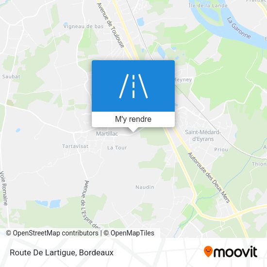 Route De Lartigue plan