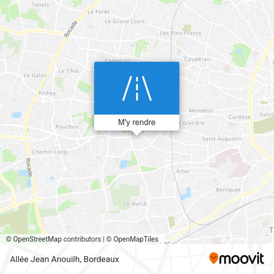 Allée Jean Anouilh plan