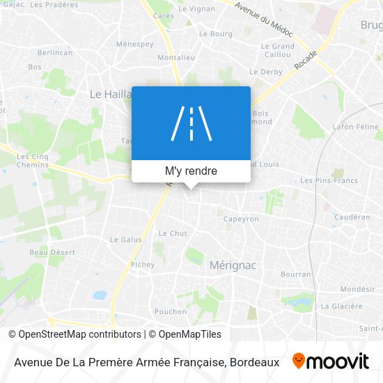 Avenue De La Premère Armée Française plan