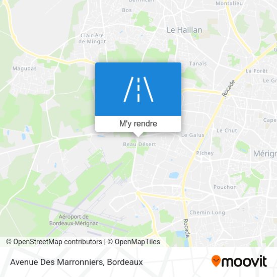Avenue Des Marronniers plan
