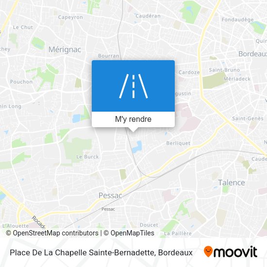 Place De La Chapelle Sainte-Bernadette plan
