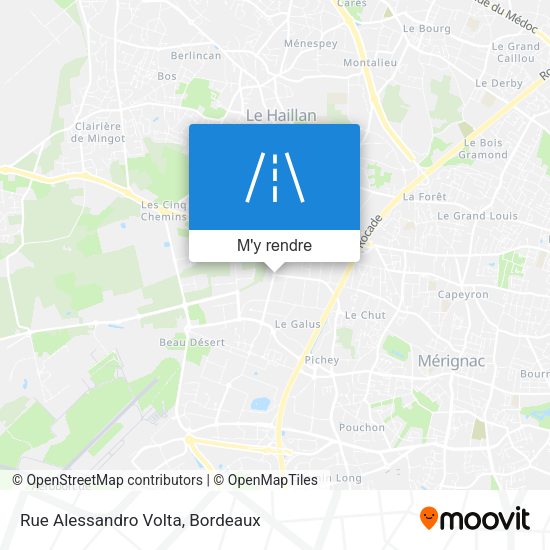 Rue Alessandro Volta plan