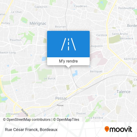 Rue César Franck plan