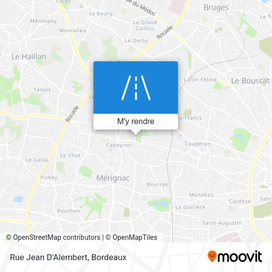 Rue Jean D'Alembert plan