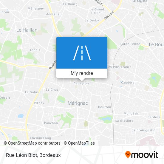 Rue Léon Biot plan