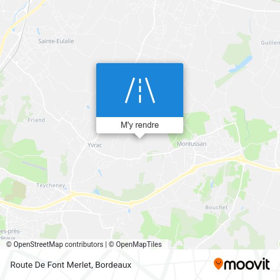 Route De Font Merlet plan