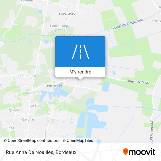 Rue Anna De Noailles plan