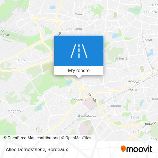 Allée Démosthène plan