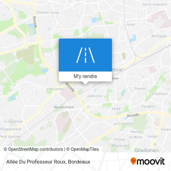 Allée Du Professeur Roux plan