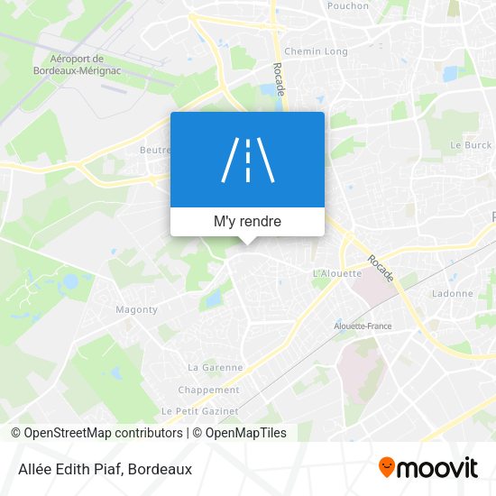 Allée Edith Piaf plan