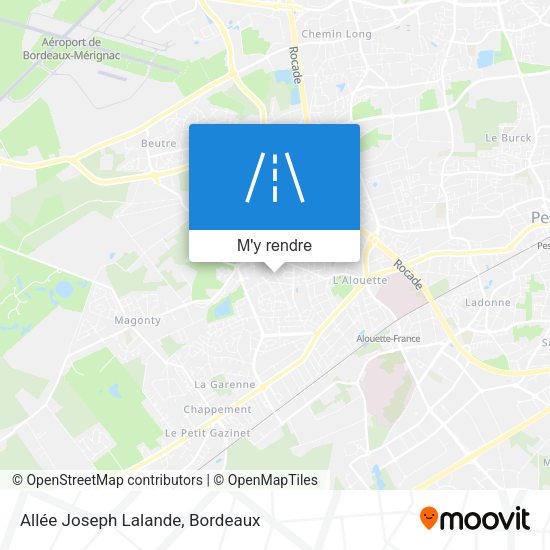 Allée Joseph Lalande plan