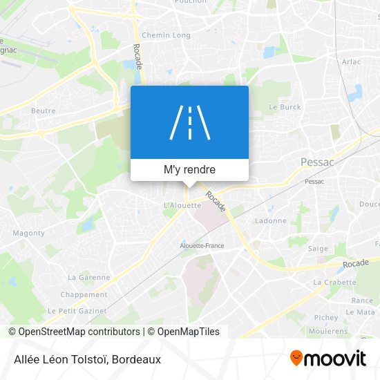 Allée Léon Tolstoï plan