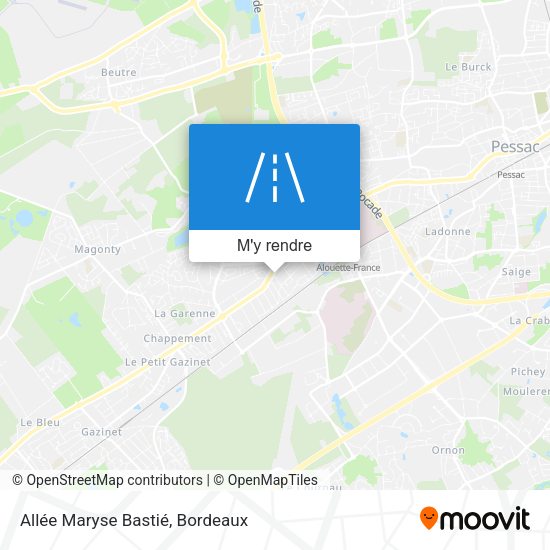 Allée Maryse Bastié plan