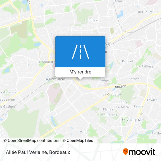 Allée Paul Verlaine plan