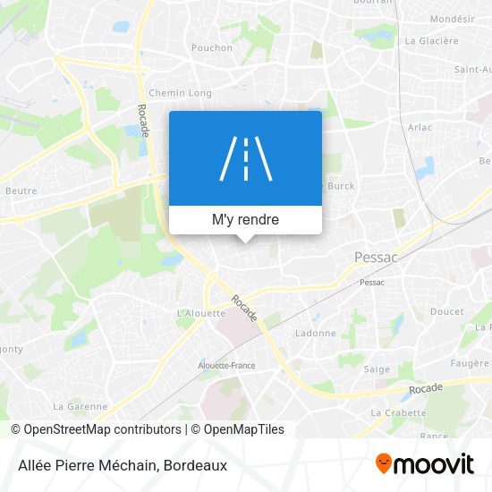 Allée Pierre Méchain plan