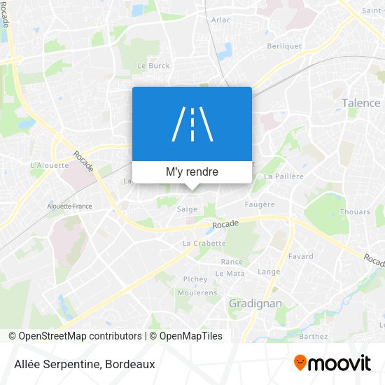 Allée Serpentine plan