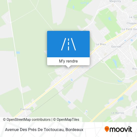 Avenue Des Prés De Toctoucau plan