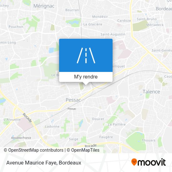 Avenue Maurice Faye plan