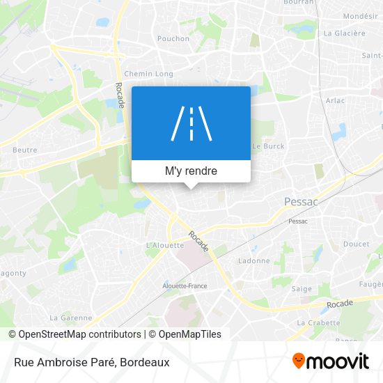 Rue Ambroise Paré plan