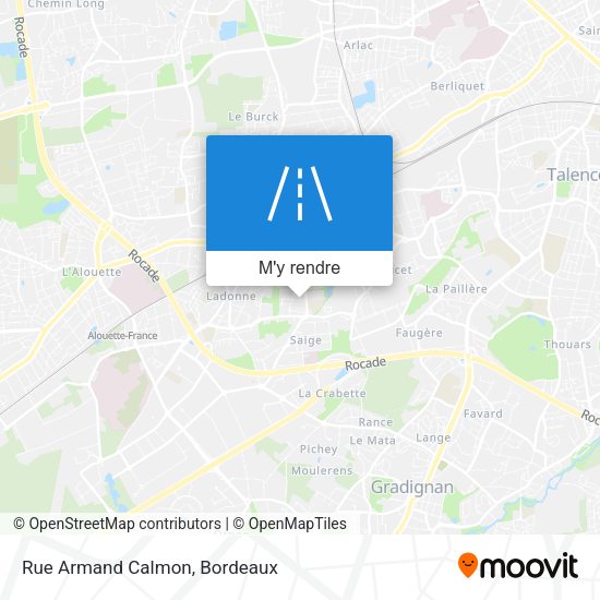 Rue Armand Calmon plan