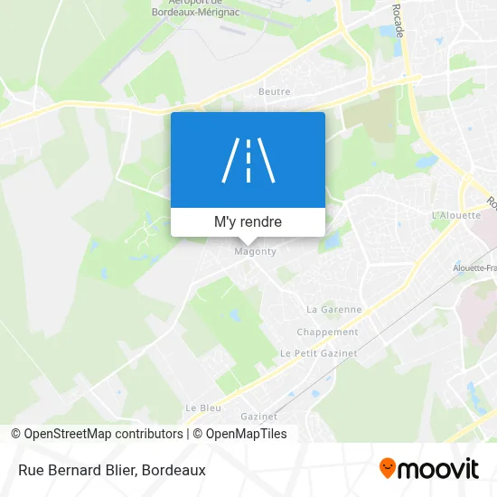 Rue Bernard Blier plan