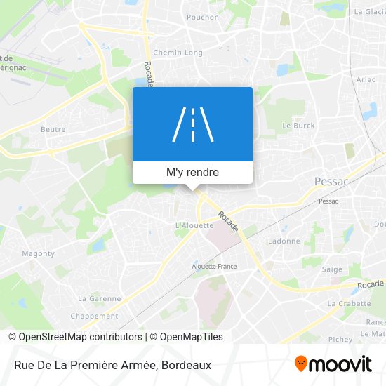 Rue De La Première Armée plan
