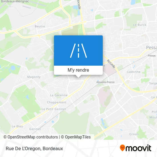 Rue De L'Oregon plan