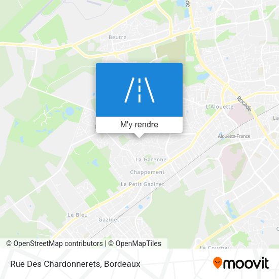 Rue Des Chardonnerets plan