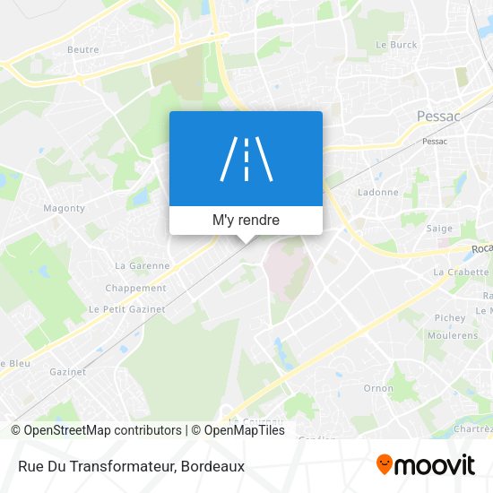 Rue Du Transformateur plan