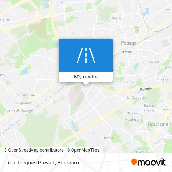 Rue Jacques Prévert plan