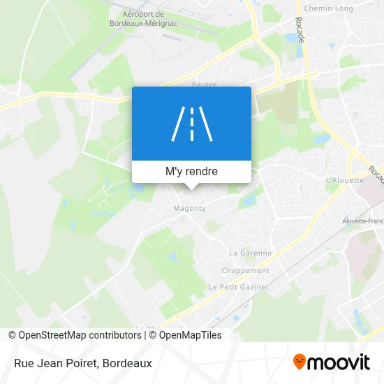 Rue Jean Poiret plan