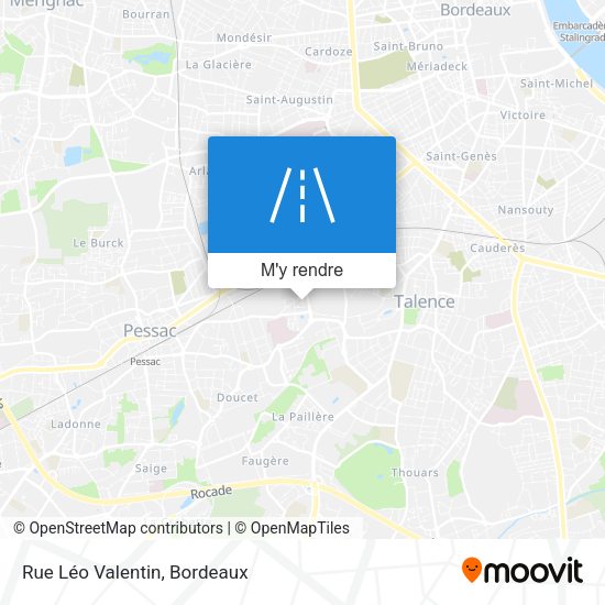 Rue Léo Valentin plan