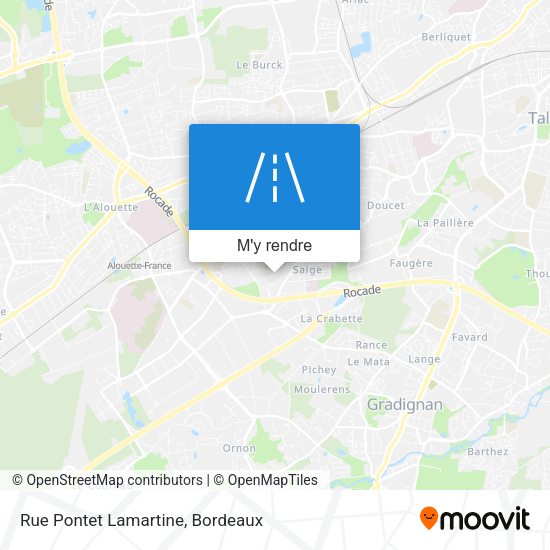 Rue Pontet Lamartine plan