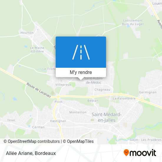Allée Ariane plan