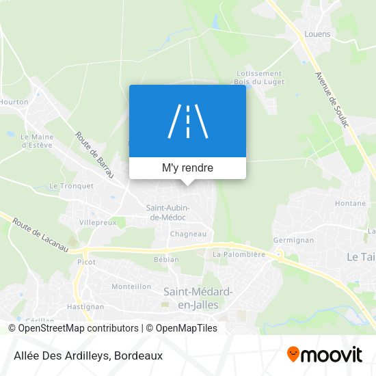 Allée Des Ardilleys plan