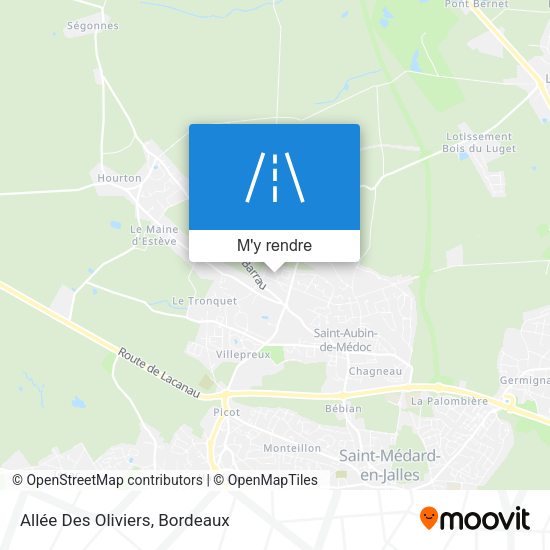 Allée Des Oliviers plan