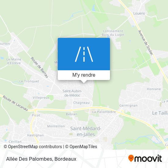 Allée Des Palombes plan