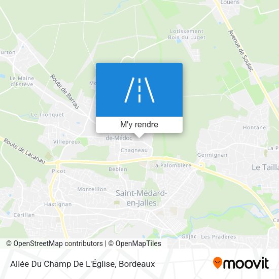 Allée Du Champ De L'Église plan